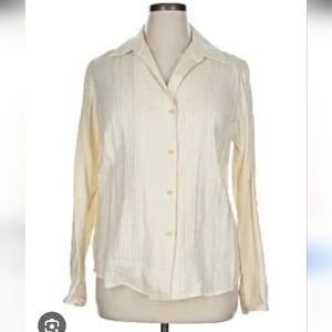 Company Ellen Tracy Size 14 Linen Blouse